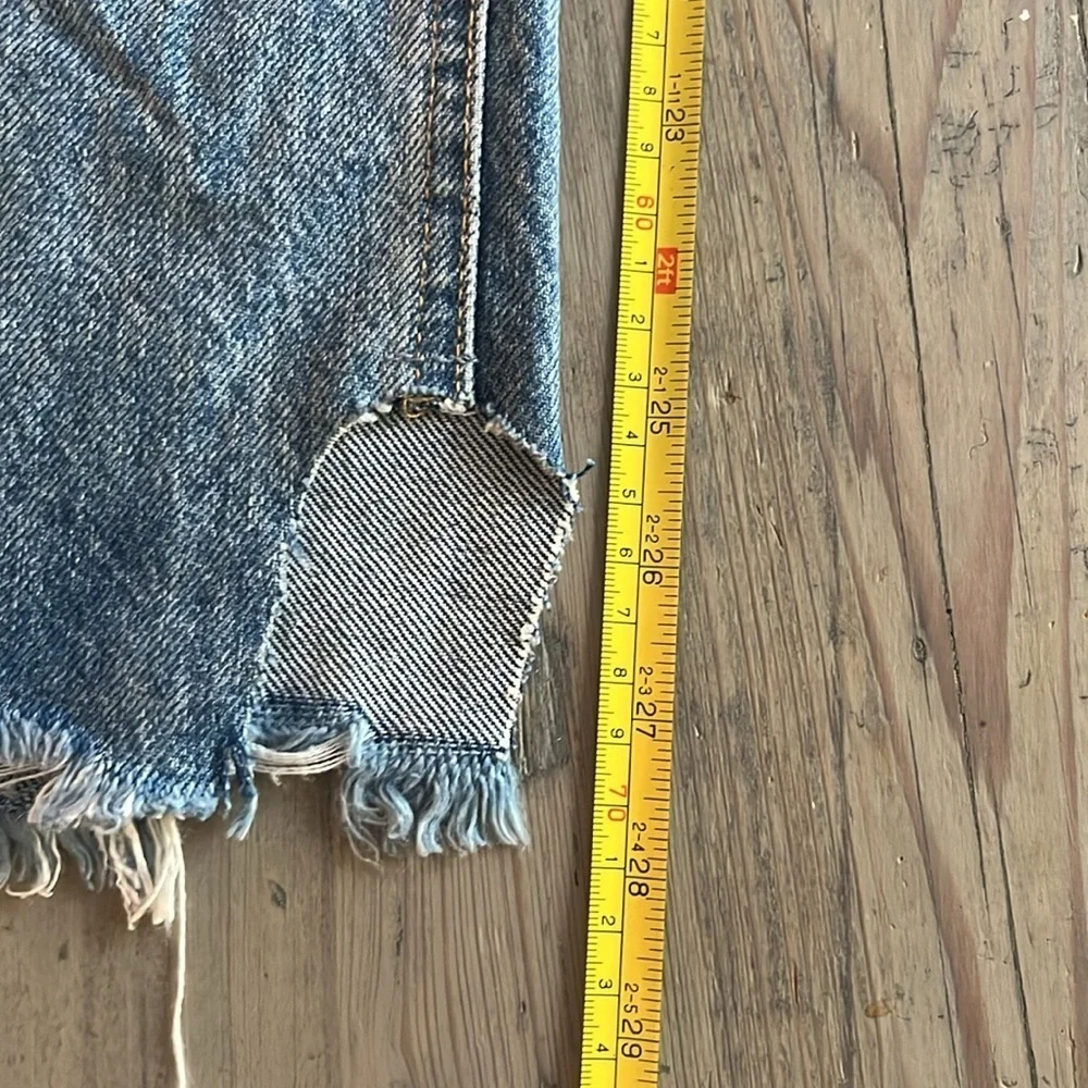 Free People Light Blue Distressed Boyfriend Jeans - Picture 10 of 13